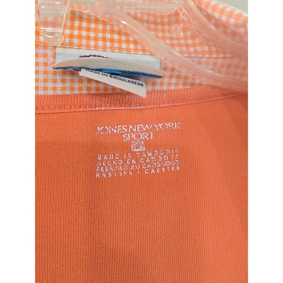 Las Olas Jones New York Sport XL Auburn Tigers Orange Gingham 2-Piece Set - Picture 2 of 7